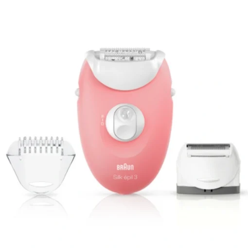 Braun Silk-épil SE3-440 براون سيلك-إيبيلي 3 نيو SE 3-440 مجموعة للإزالة الأولى للشعر 3 في 1 جهاز إبيليتور