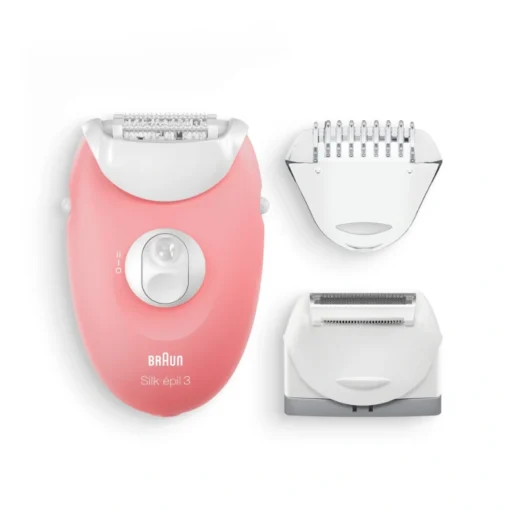 Braun Silk-épil SE3-440 براون سيلك-إيبيلي 3 نيو SE 3-440 مجموعة للإزالة الأولى للشعر 3 في 1 جهاز إبيليتور