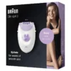 Braun Silk-épil 3 3-170 براون سيلك-إيبيلي 3 3-170، جهاز إزالة الشعر لإزالة فعالة تدوم طويلاً، بنظام 20 ملقط، تقنية Smartlight، ودورات تدليك.