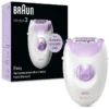 Braun Silk-épil SE3-000جهاز ازالة الشعر سيلك ابيل 3 SE 3-000 من براون، يزيل حتى الشعر القصير من الجذور، 20 ملقط مايكروجريب، جهاز ازالة الشعر