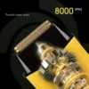WMARK NG-1902 ماكينة تنعيم موس للرجال 8000 دورة في الدقيقة شفرة مزدوجة لاسلكية واجهة USB ماكينة قص شعر احترافية حلاقة كهربائية