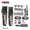 WMARK NG-8631KIT FORMULA W1 ماكينة حلاقة 9000 دورة في الدقيقة وماكينة تشذيب 9000 دورة في الدقيقة، هيكل معدني، إعدادان للسرعة، محرك مغناطيسي، 9 مشط توجيه، تعديلات ذراع تدرج، مدة تشغيل 240 و240 دقيقة .
