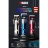WMARK NG-9002 ماكينة حلاقة احترافية فائقة، محرك مغناطيسي بسرعة 9000 دورة في الدقيقة، مجموعة شفرات 5CR15، 6 مشط توجيه مغناطيسي، تعديلات ذراع تدرج، قاعدة شحن وحامل.