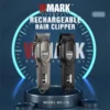 WMARK Men NG-119 ماكينة حلاقة احترافية بدون فجوة، شاشة رقمية، شفرات ذاتية الشحذ، محرك مغناطيسي بسرعة 7000 دورة في الدقيقة، شحن عبر USB، 4 مشط توجيه، ذراع تدرج، زمن تشغيل 240 دقيقة، بطارية 2000 مللي أمبير.