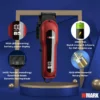 WMARK NG-122 ماكينة حلاقة احترافية بدون فجوة، شاشة رقمية، شفرات ذاتية الشحذ، محرك بسرعة 7000 دورة في الدقيقة، 4 مشط توجيه، تعديلات على ذراع