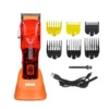 WMARK NG-604KIT ماكينة حلاقة بمحرك مغناطيسي بسرعة 7000 دورة في الدقيقة و6500 دورة في الدقيقة، كابل شحن USB، محول، قاعدة شحن، 9 مشط توجيه، ذراع تدرج، قاطع T، قاطع بفجوة 0.1 مم، زمن تشغيل 240 دقيقة و180 دقيقة.