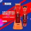 WMARK NG-604KIT ماكينة حلاقة بمحرك مغناطيسي بسرعة 7000 دورة في الدقيقة و6500 دورة في الدقيقة، كابل شحن USB، محول، قاعدة شحن، 9 مشط توجيه، ذراع تدرج، قاطع T، قاطع بفجوة 0.1 مم، زمن تشغيل 240 دقيقة و180 دقيقة.
