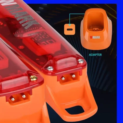 WMARK NG-604KIT ماكينة حلاقة بمحرك مغناطيسي بسرعة 7000 دورة في الدقيقة و6500 دورة في الدقيقة، كابل شحن USB، محول، قاعدة شحن، 9 مشط توجيه، ذراع تدرج، قاطع T، قاطع بفجوة 0.1 مم، زمن تشغيل 240 دقيقة و180 دقيقة.
