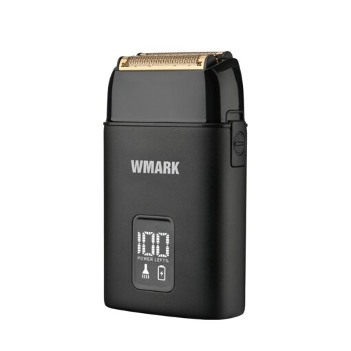 WMARK NG-983 ماكينة حلاقة كهربائية محترفة عالية السرعة 8100RPM لمصففي الشعر للرجال معدني بالكامل بشفرات ثلاثية ماكينة حلاقة قابلة للشحن