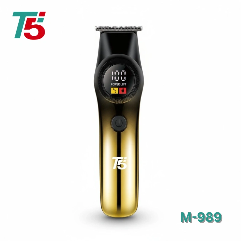 T5 M-989 RECHARGEABLE Hair Trimmer ماكينة حلاقة T5